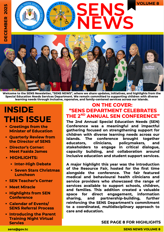 DEPARTMENT OF SPECIAL EDUCATION NEEDS SERVICES NEWSLETTER - 7TH EDITION